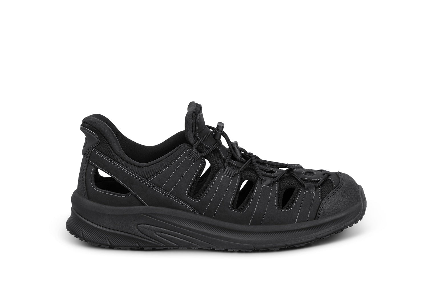 Orthofeet Saturn Hands-Free Max Cushion Support Men's Sandal in Black