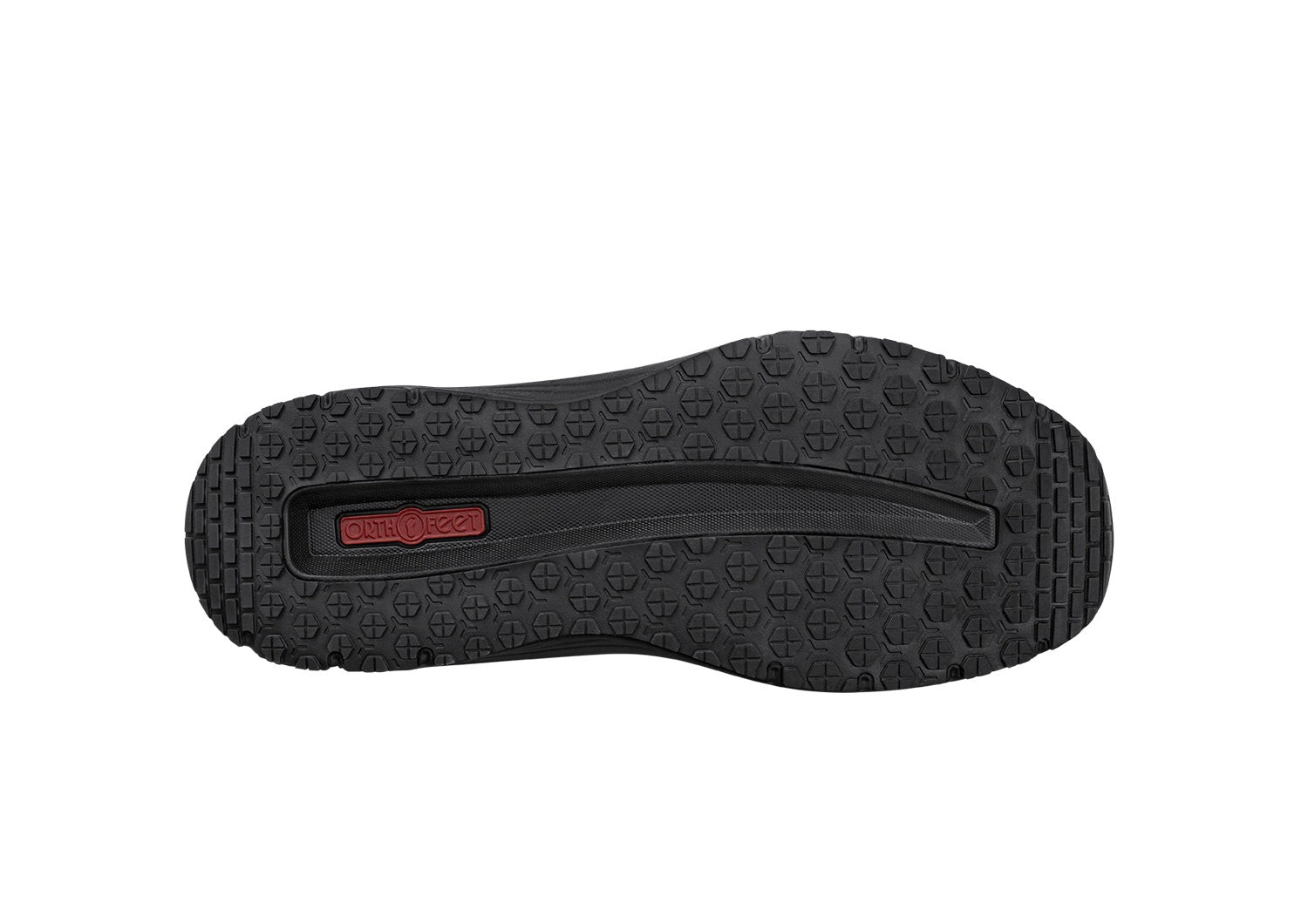 Orthofeet Saturn Hands-Free Max Cushion Support Men's Sandal - Black - Sole View - 7