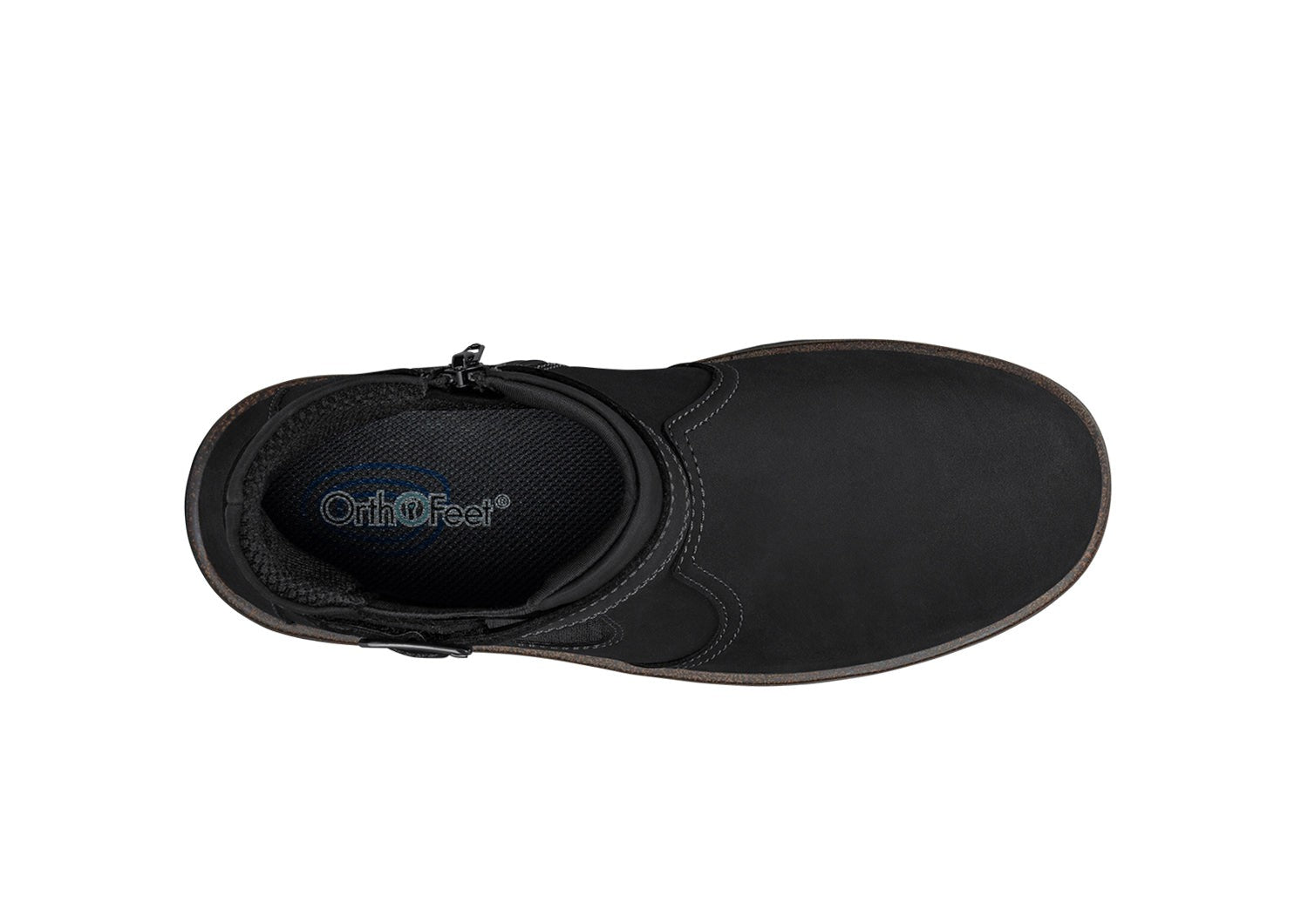 Orthofeet Scarlett Ortho-Cushion™ Women's Boots - Black - Bird's Eye View - 6