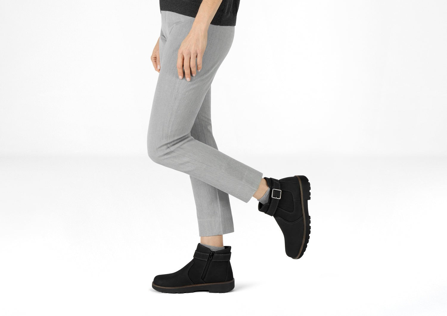 Orthofeet Scarlett Ortho-Cushion™ Women's Boots - Black - Lifestyle View - 2