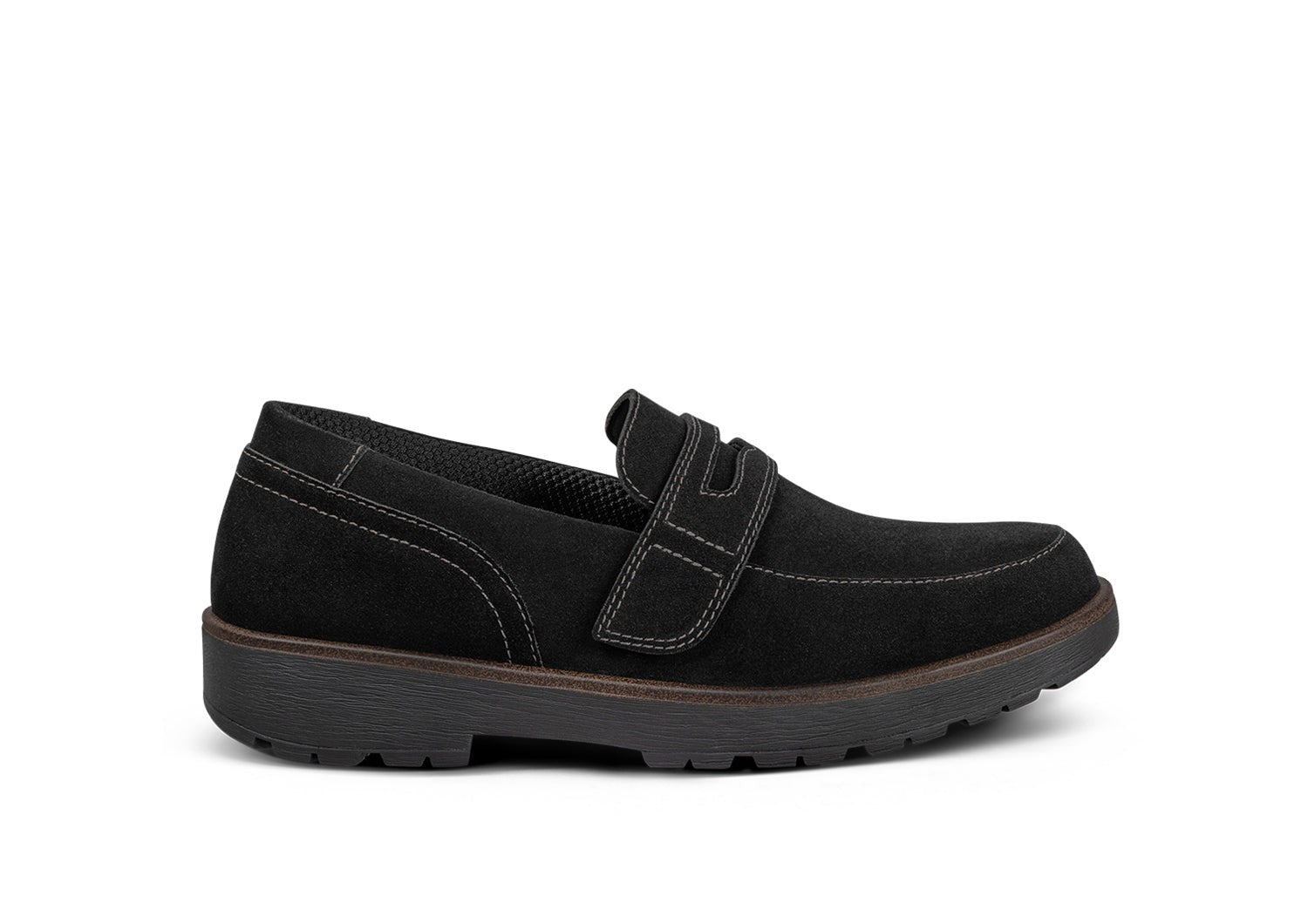 Orthofeet Shelly Casual Stretch Support Women's Loafer - Black - Product View - 1