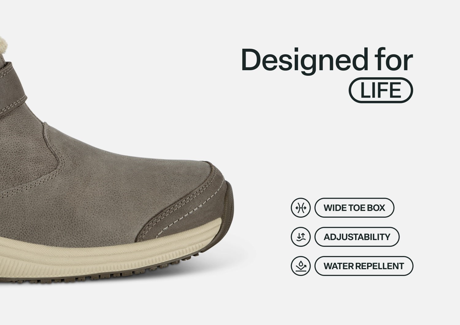 Orthofeet Siena Comfort Support Women's Boots - Taupe - Feature Detail - 5