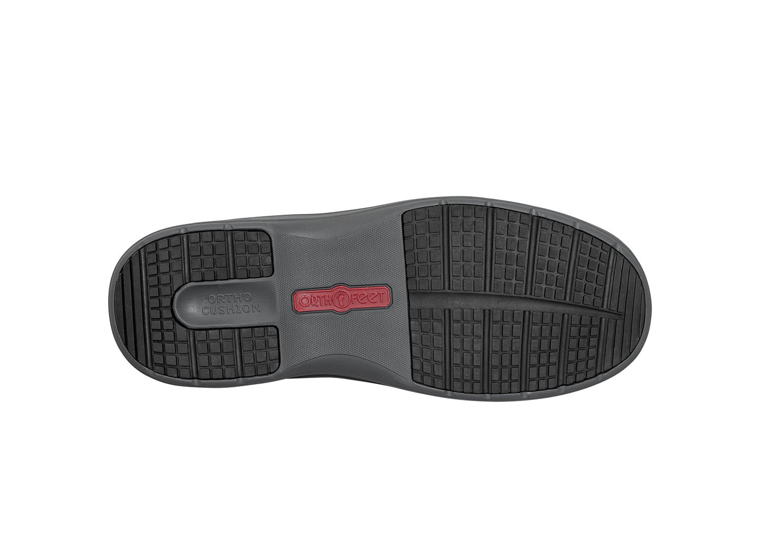 Orthofeet Siron Hands-Free Stretch Supportive Slip-On Men's Sneakers - Black - Sole View - 6