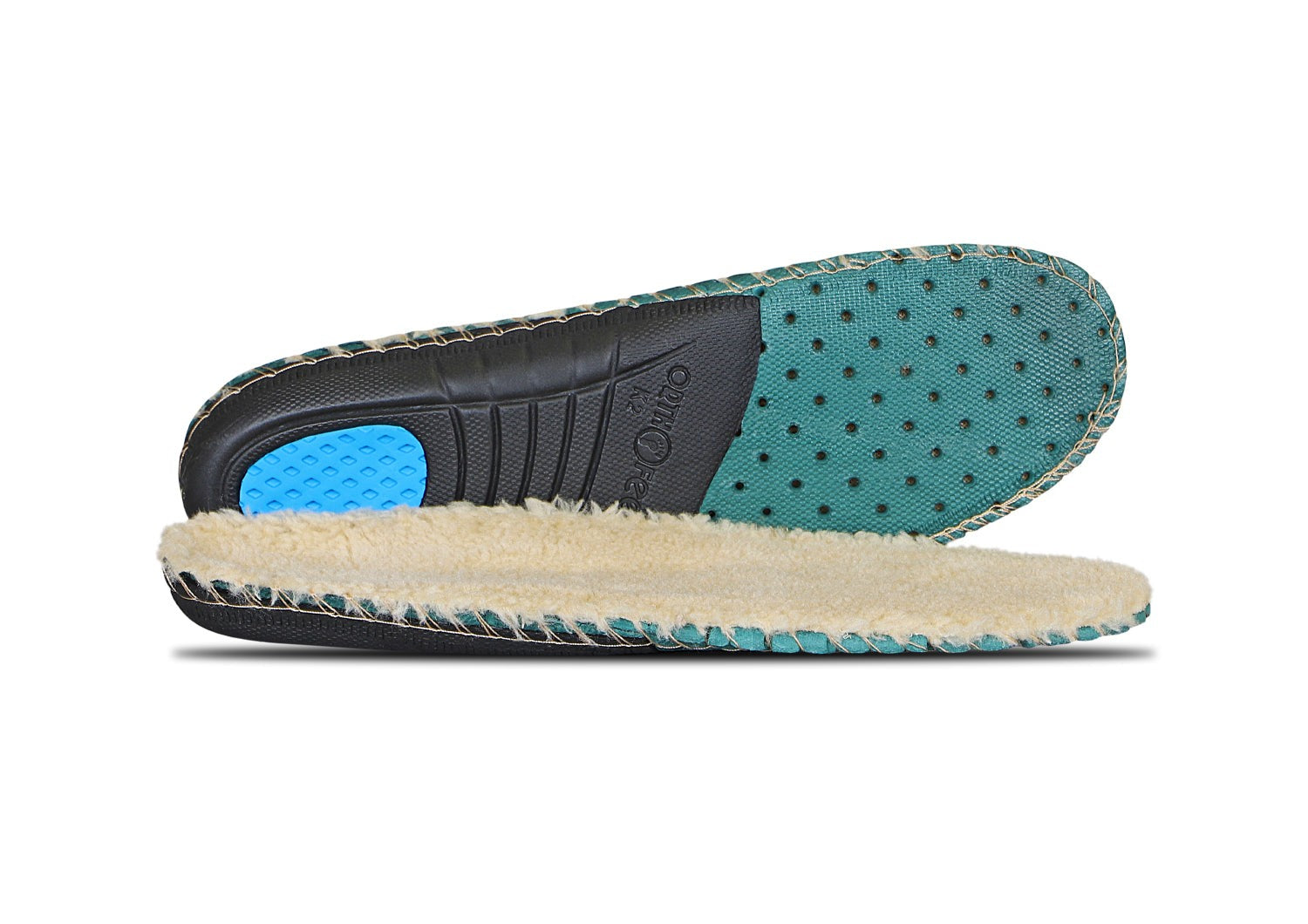 Orthofeet Slipper Insoles Arch Support - One Color - Sole View - 1