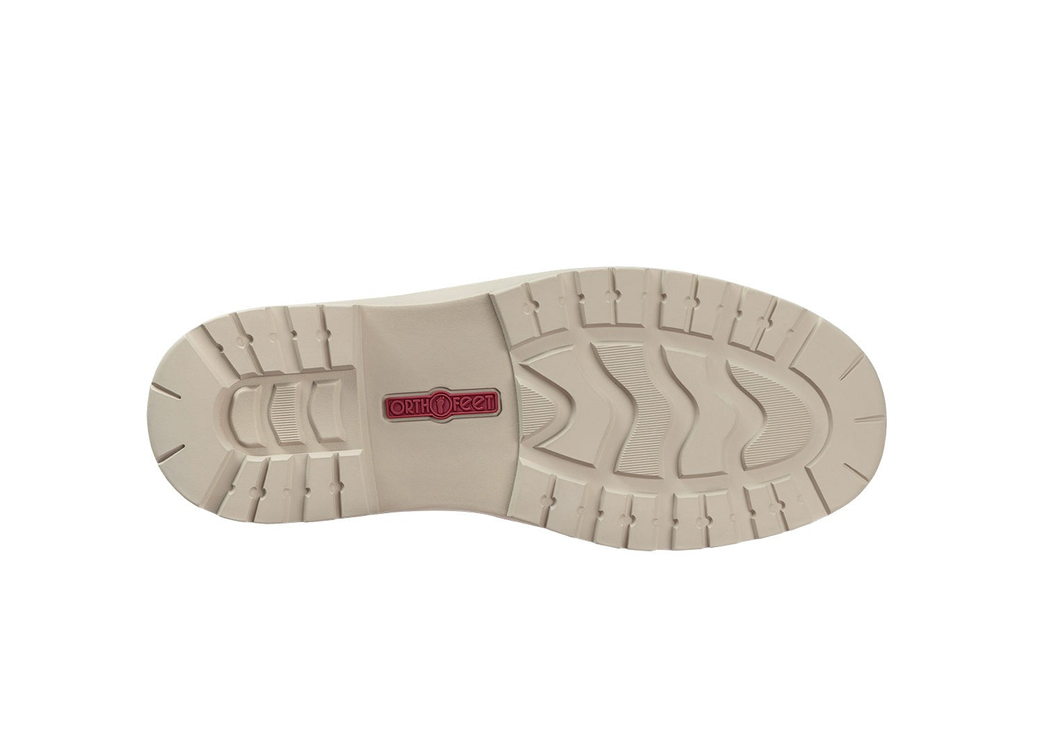 Orthofeet Stella Supportive Cushioned Women's Boots - Taupe - Sole View - 7