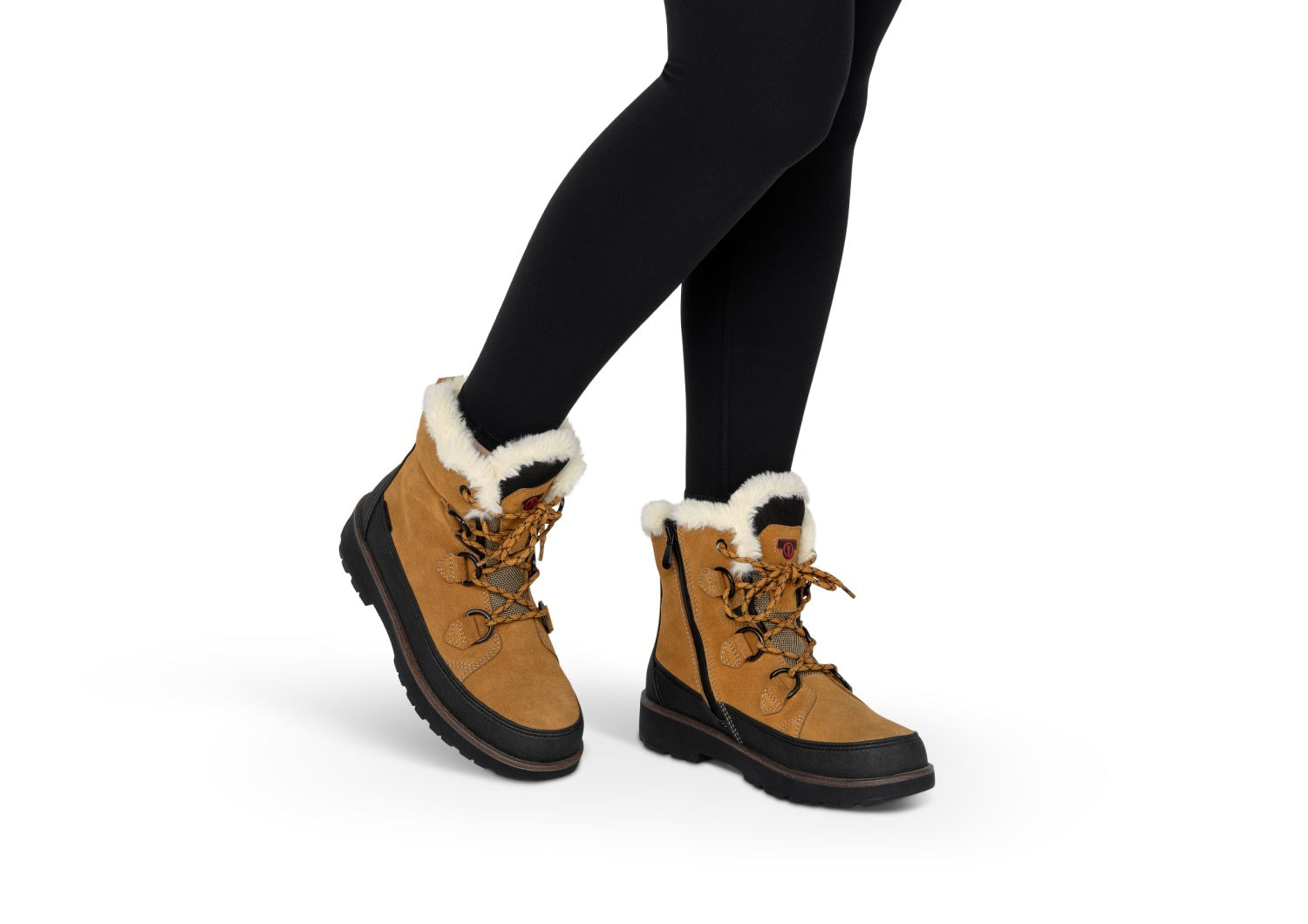 Orthofeet Stowe Waterproof Ortho-Cushion Women's Boots - Wheat - Lifestyle View - 2