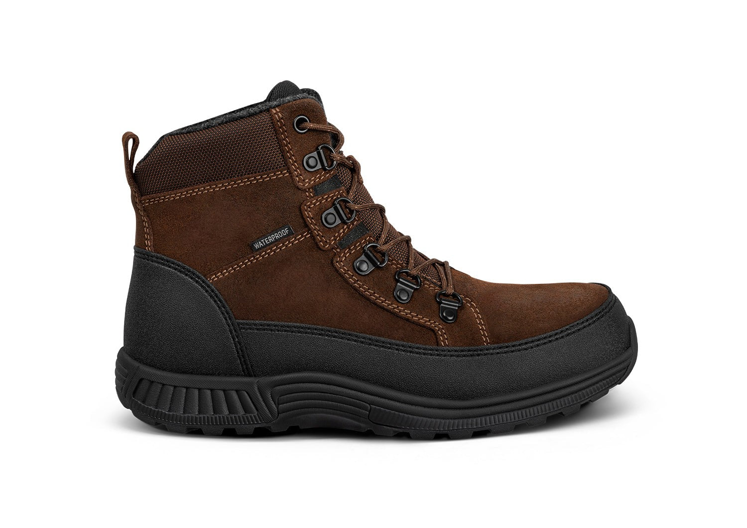 Orthofeet Stratton Waterproof Men's Boots - Brown - Product View - 1