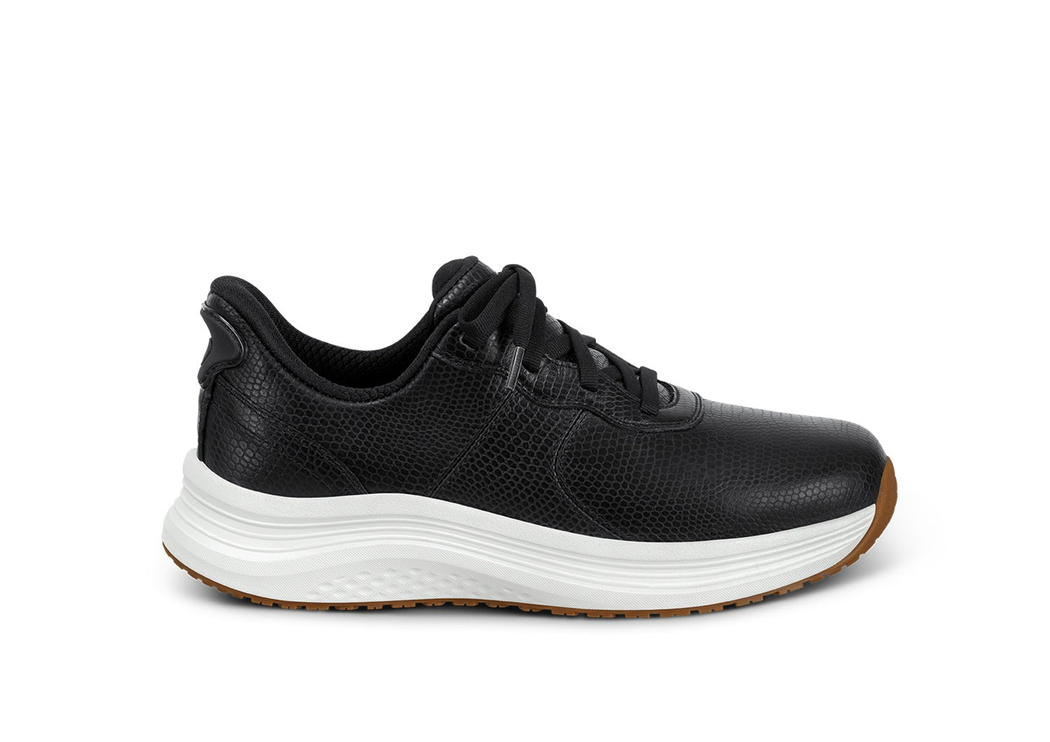 Orthofeet Stride Hands-Free Cushioned Support Women's Sneakers - Black - Product View - 1