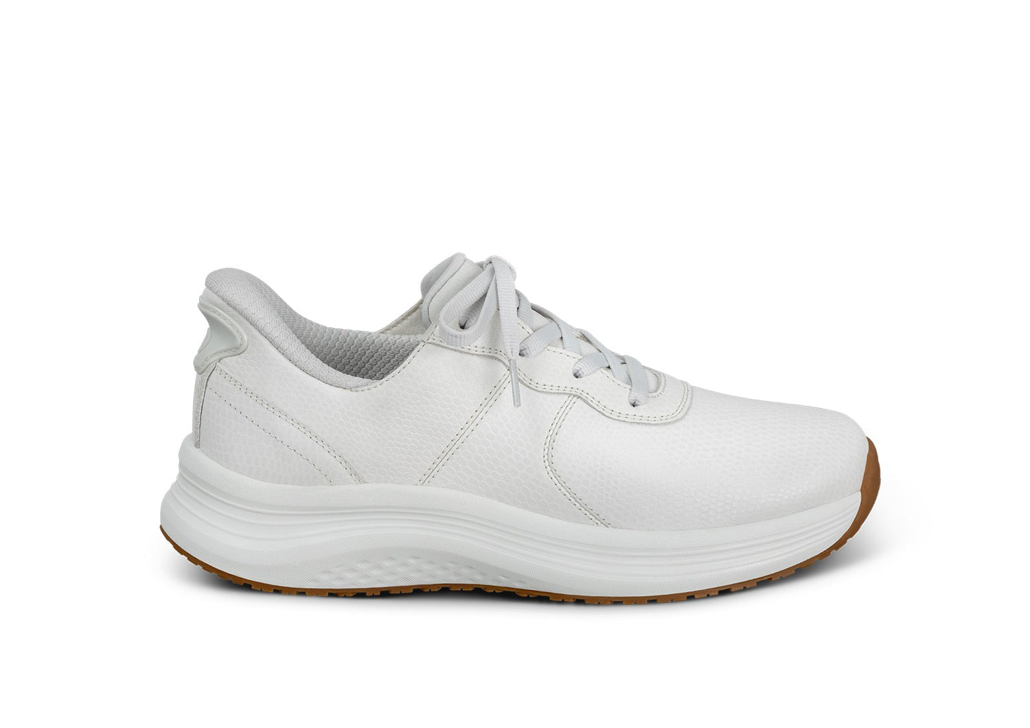 Orthofeet Stride Hands-Free Cushioned Support Women's Sneakers - Ecru - Product View - 1