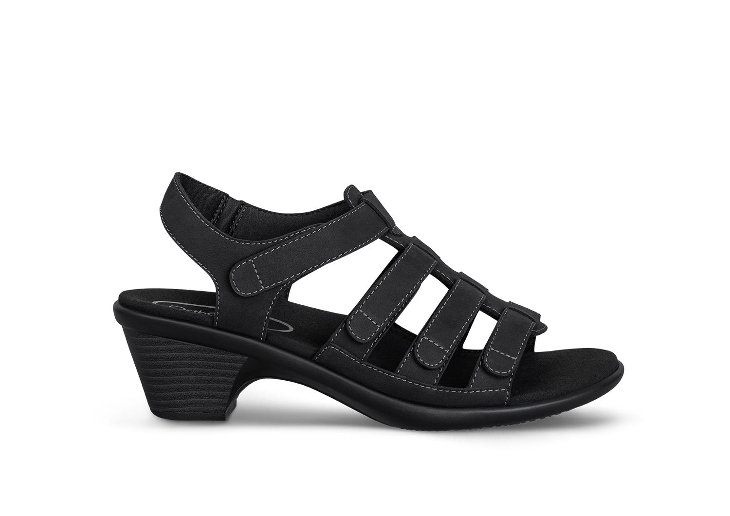 Orthofeet Tessa Supportive Heel Strap Women's Sandals - Black - Product View - 1