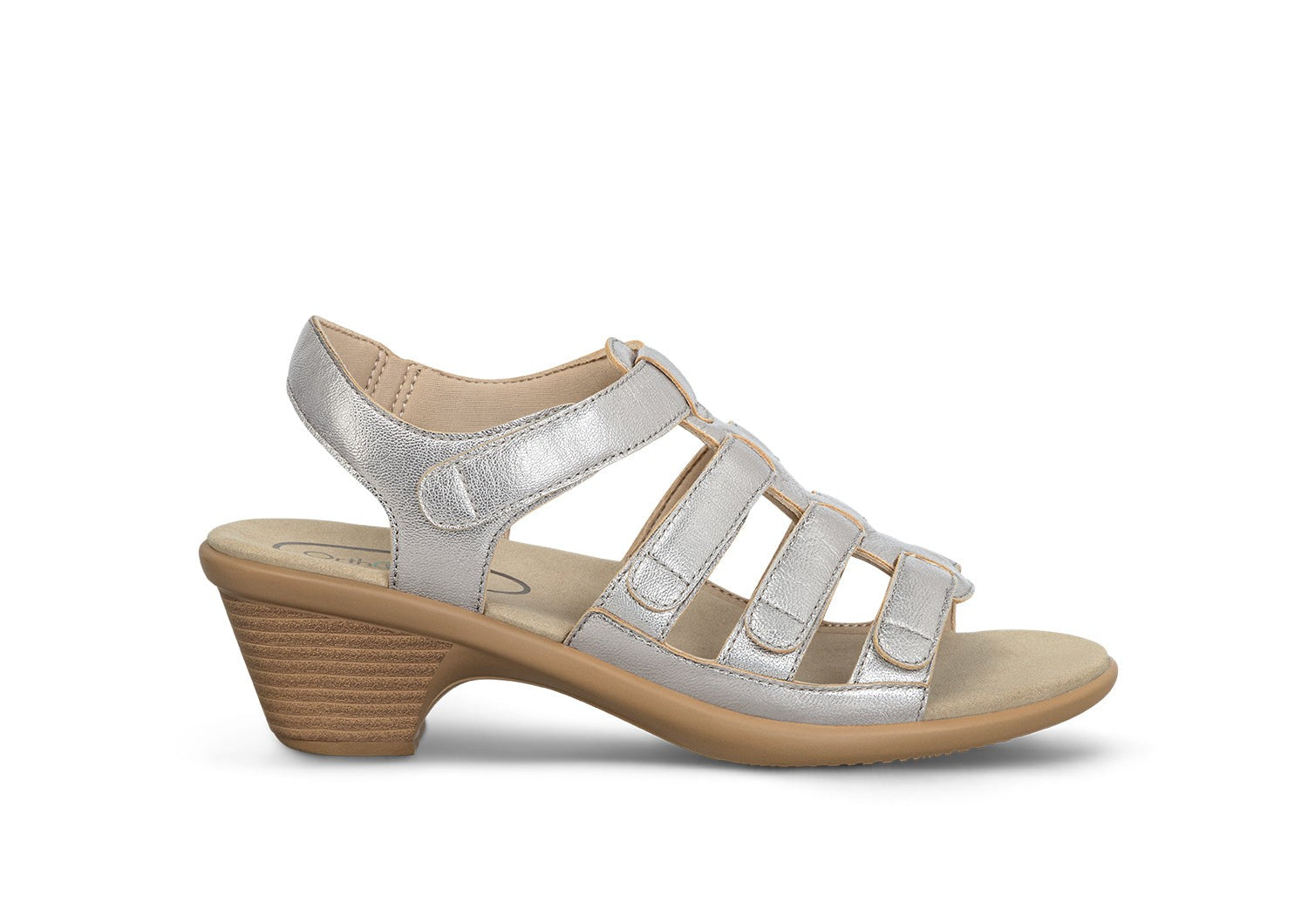 Orthofeet Tessa Supportive Heel Strap Women's Sandals in Platinum