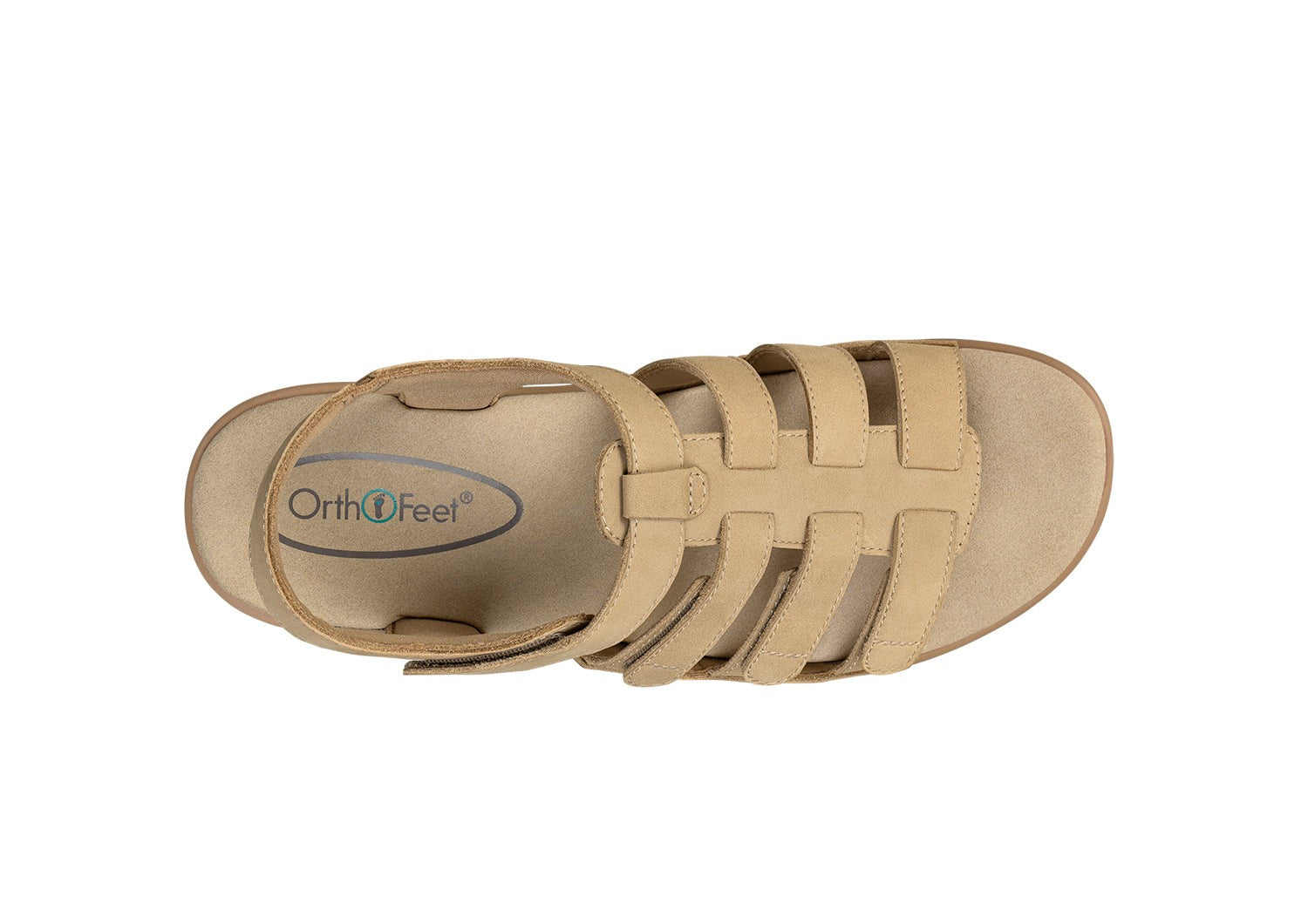 Orthofeet Tessa Supportive Heel Strap Women's Sandals - Taupe - Product View - 6