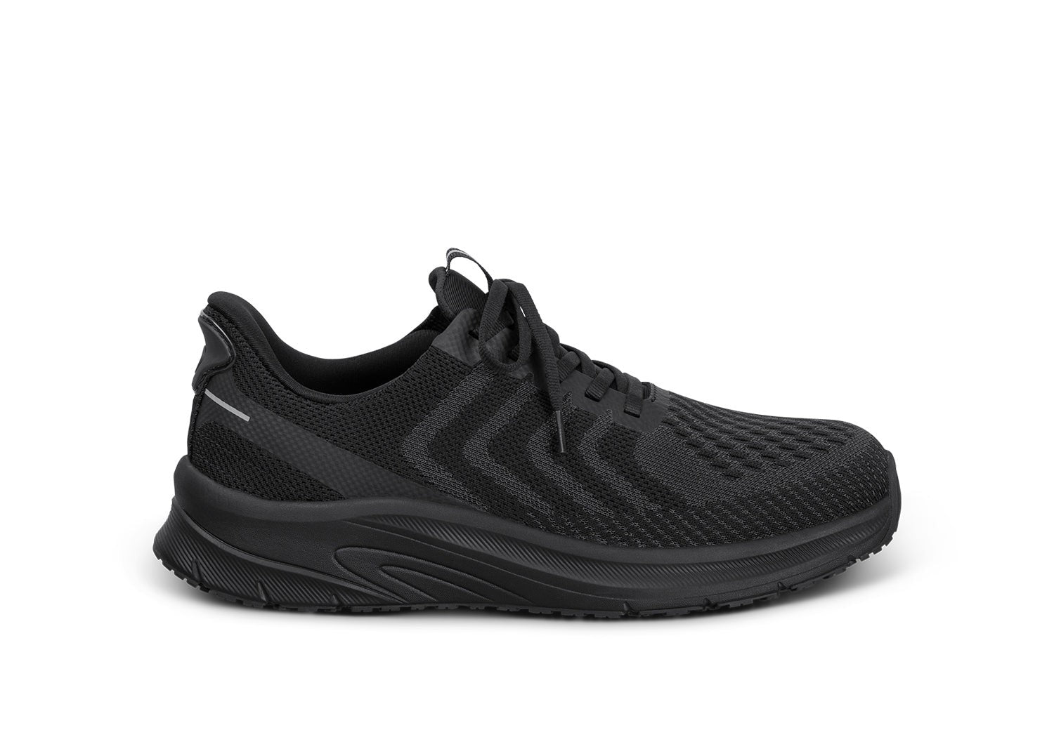 Orthofeet Tilos Hands-Free Support Stretch Men's Sneakers - Black/black - Product View - 1