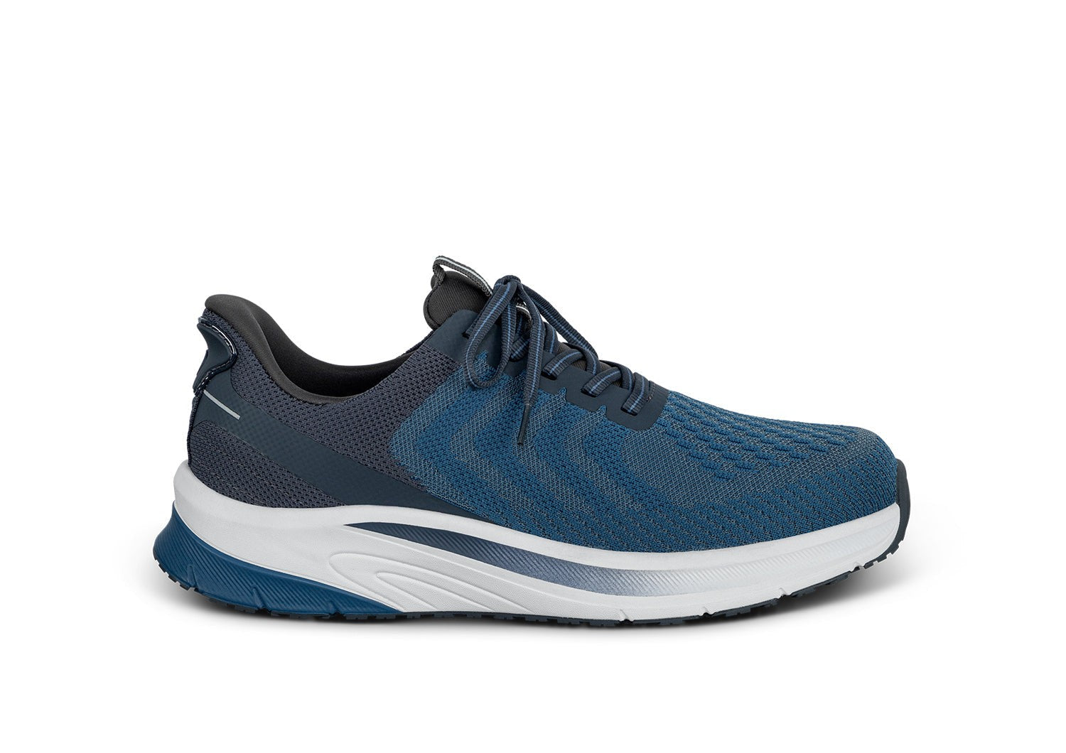 Orthofeet Tilos Hands-Free Support Stretch Men's Sneakers - Blue - Product View - 1