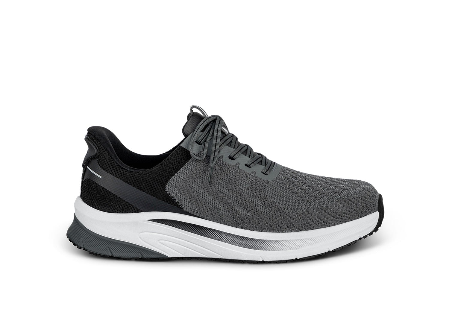 Orthofeet Tilos Hands-Free Support Stretch Men's Sneakers - Gray - Product View - 1