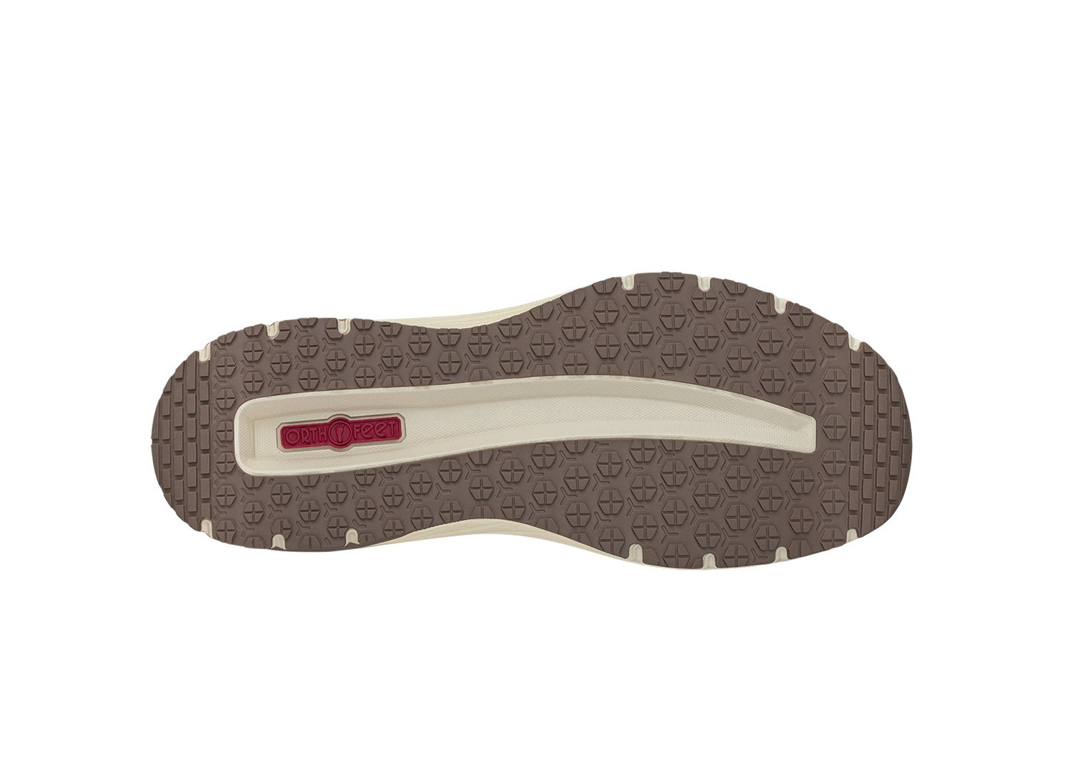 Orthofeet Tilos Hands-Free Support Stretch Men's Sneakers - Khaki - Product View - 7