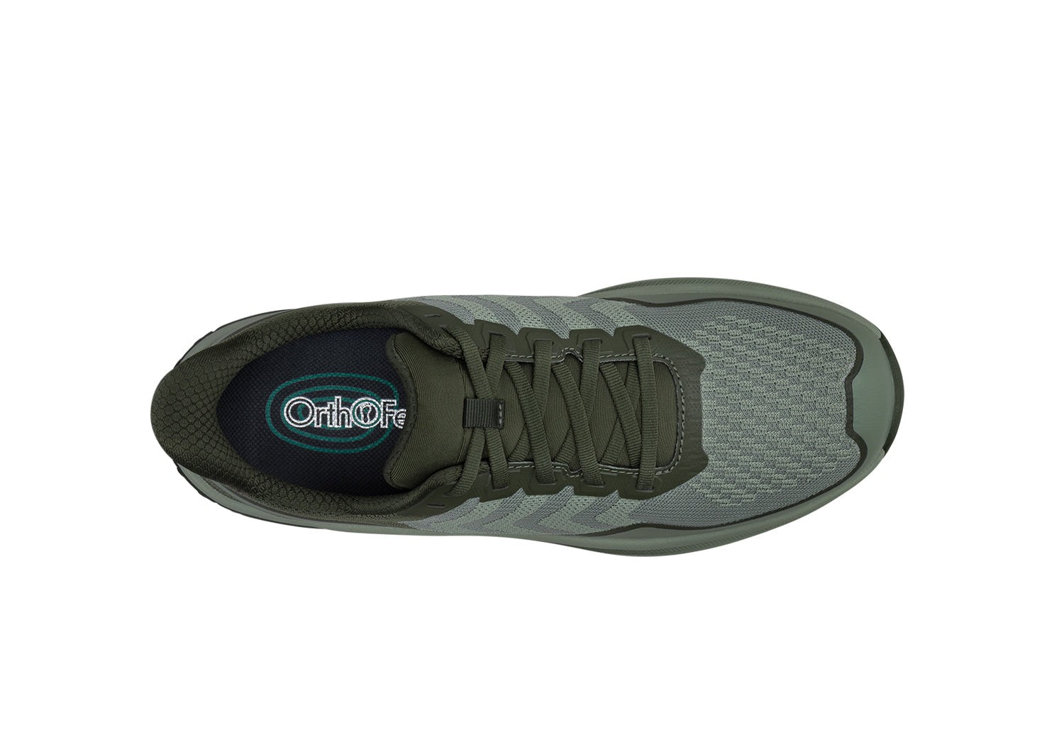 Orthofeet Tilos Trail Hands-Free Cushioned Support Men's Sneakers - Sage/army Green - Product View - 6
