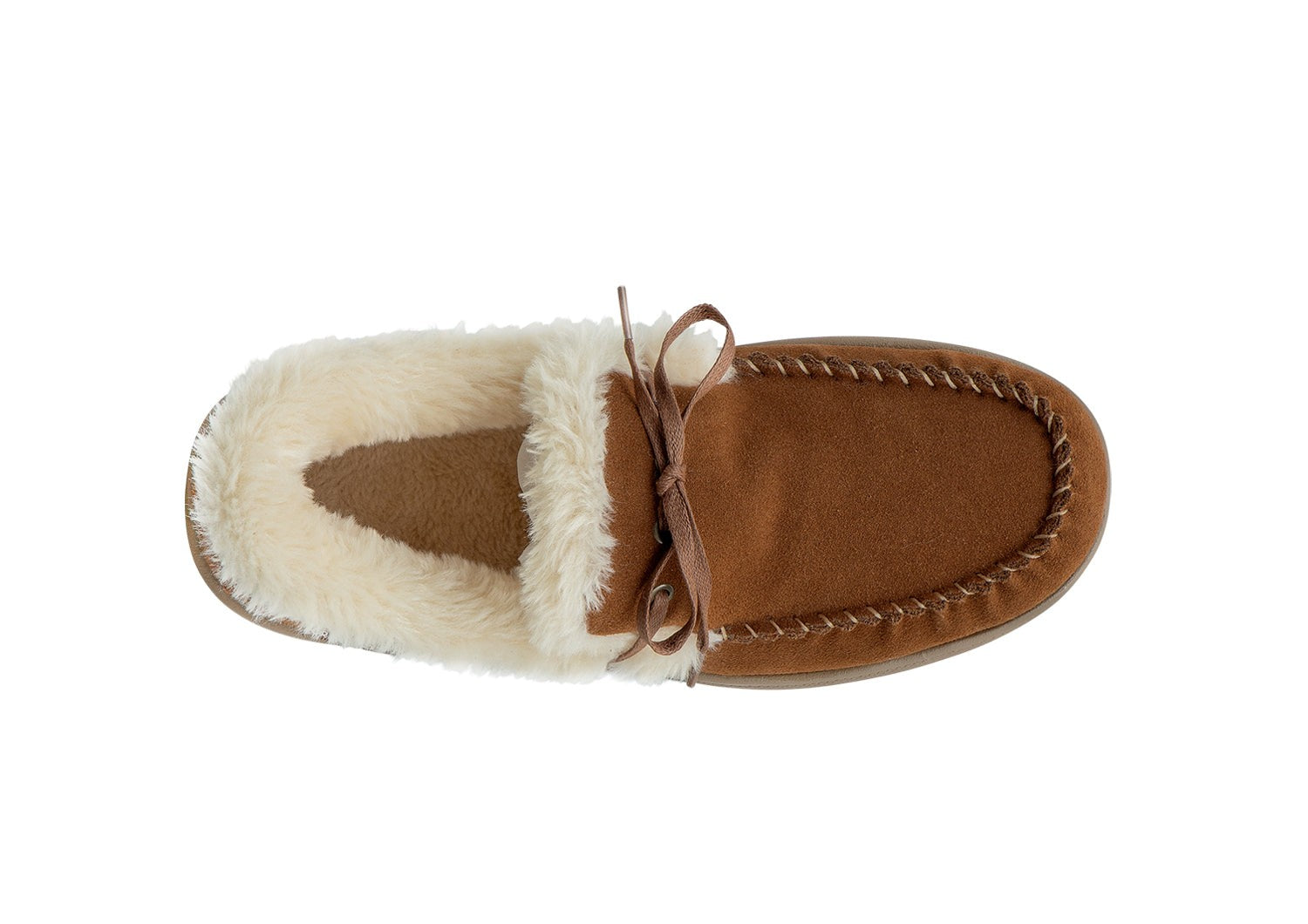 Orthofeet Tuscany Men's Slippers - Brown - Bird's Eye View - 6
