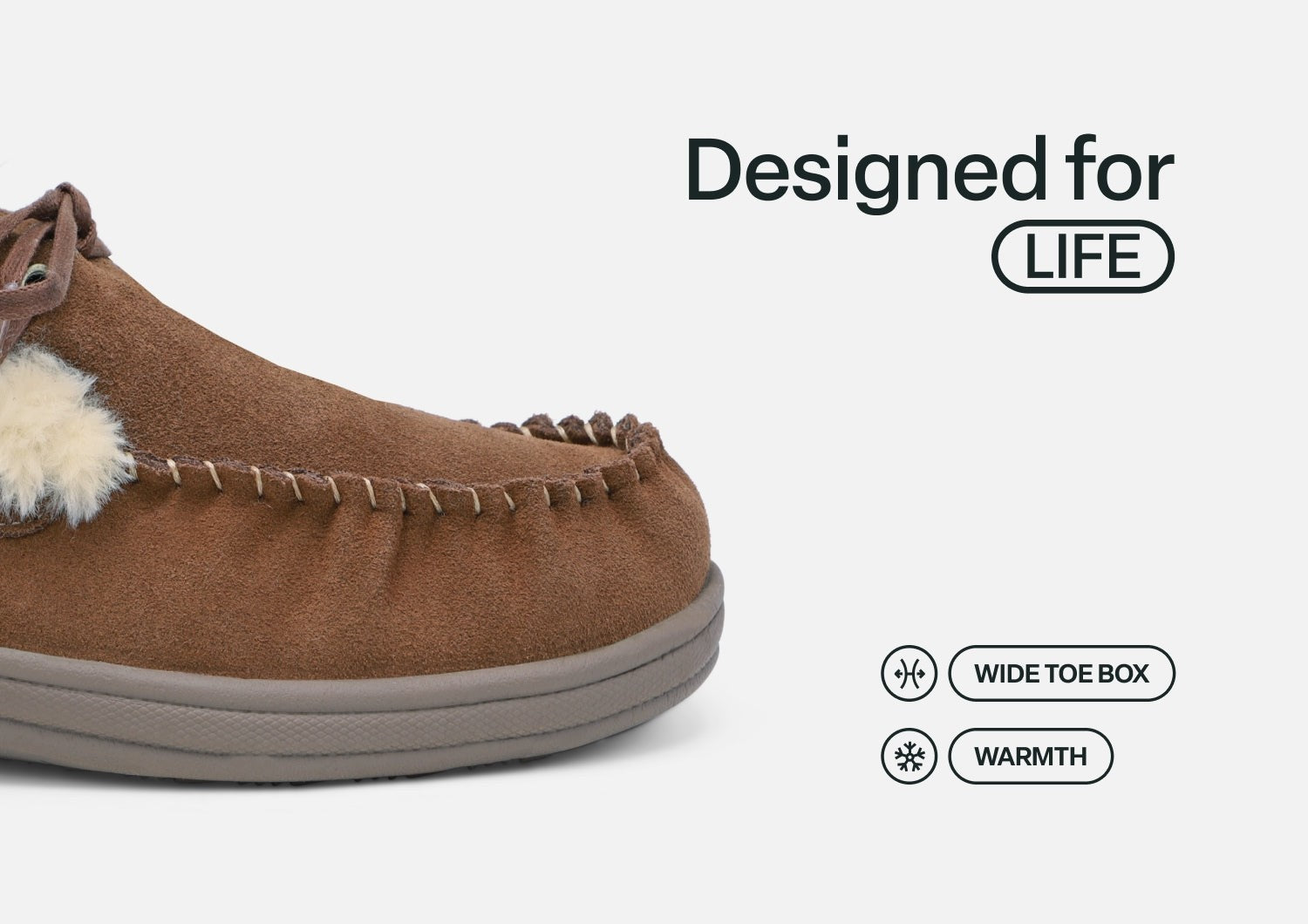 Orthofeet Tuscany Men's Slippers - Brown - Feature Detail - 5
