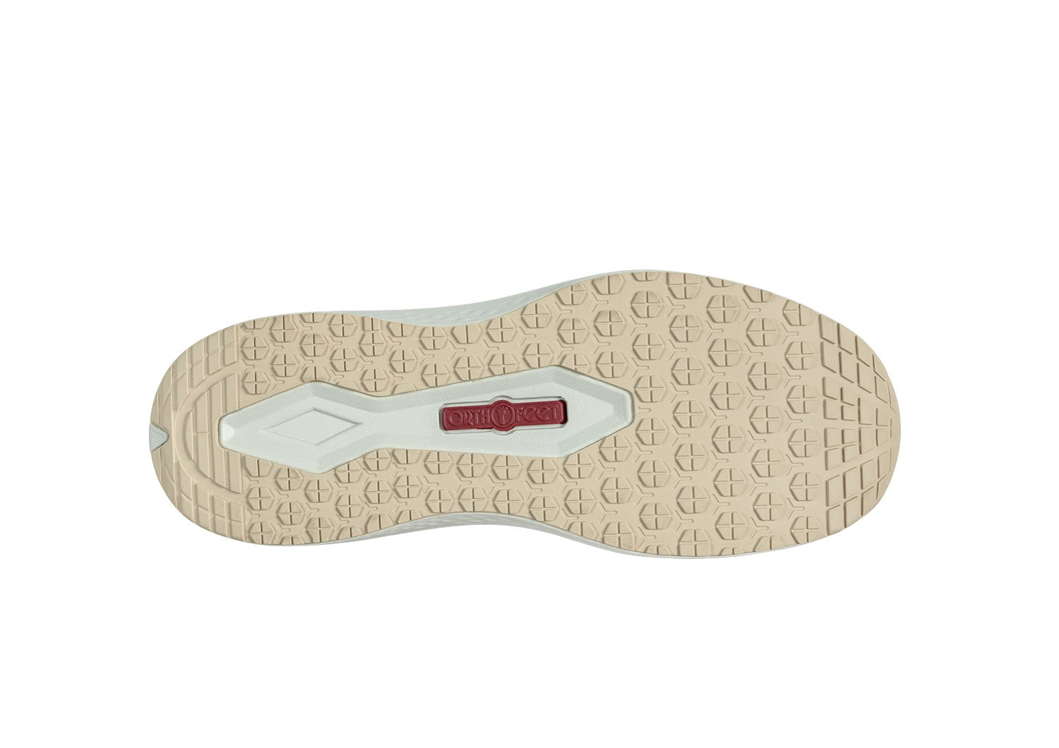 Orthofeet Venus Hands-Free Cushioned Arch Support Women's Sandals - Beige - Sole View - 6