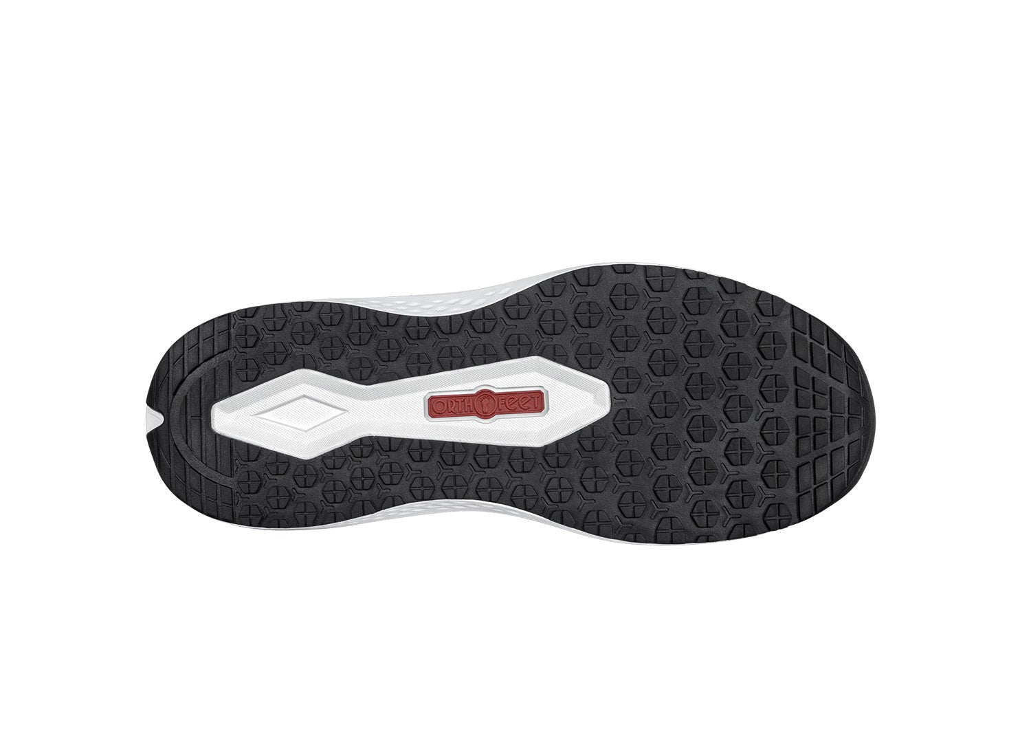 Orthofeet Venus Hands-Free Cushioned Arch Support Women's Sandals - Black - Sole View - 7