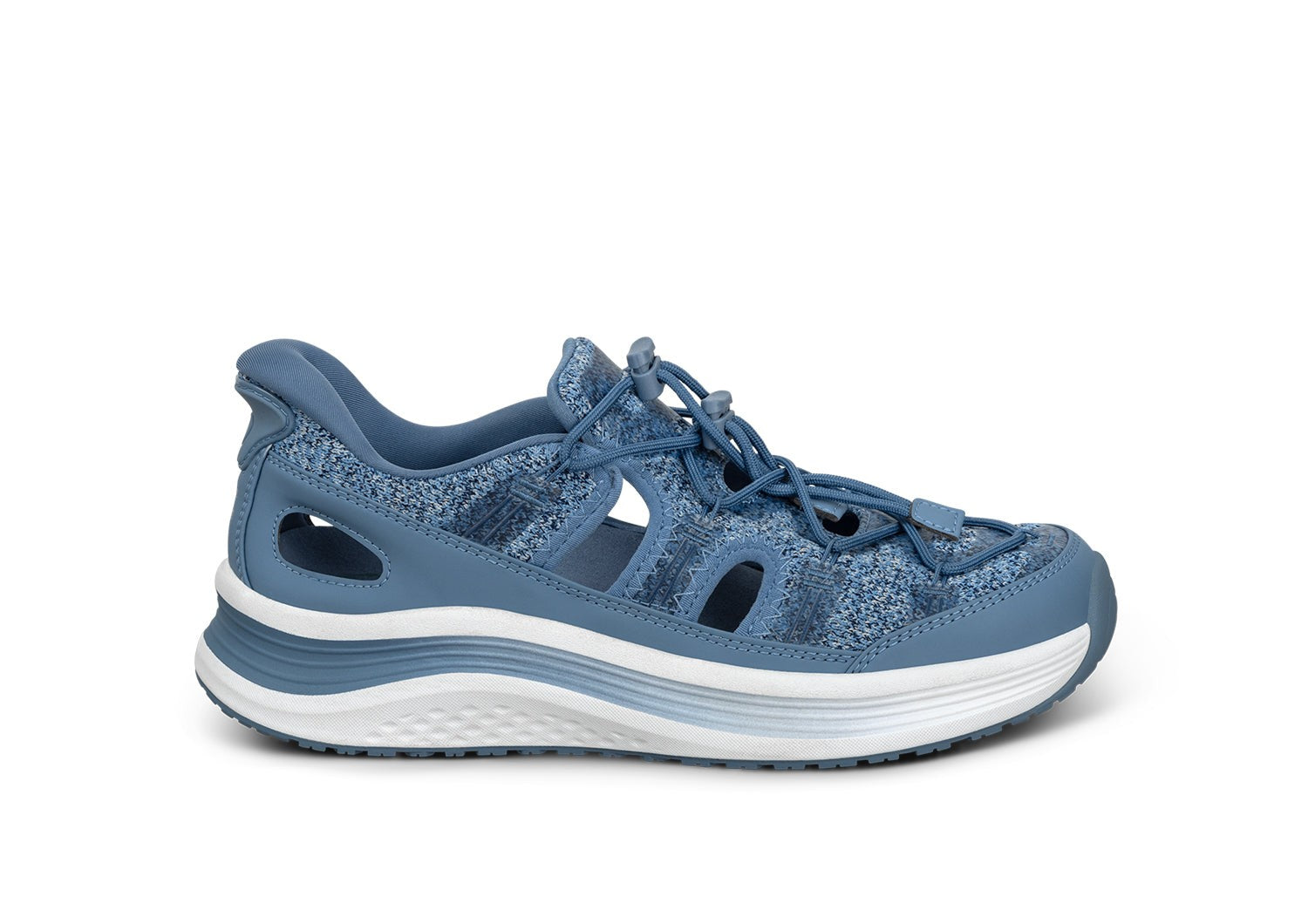 Orthofeet Venus Hands-Free Cushioned Arch Support Women's Sandals - Blue - Product View - 1