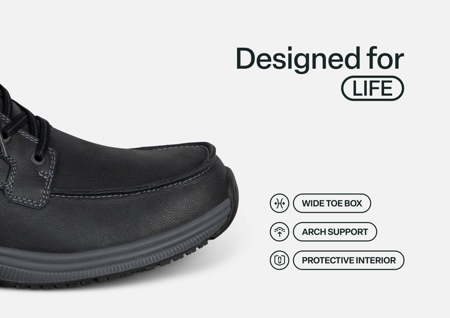 Orthofeet Verno Hands-Free - Black - Feature Detail - 4