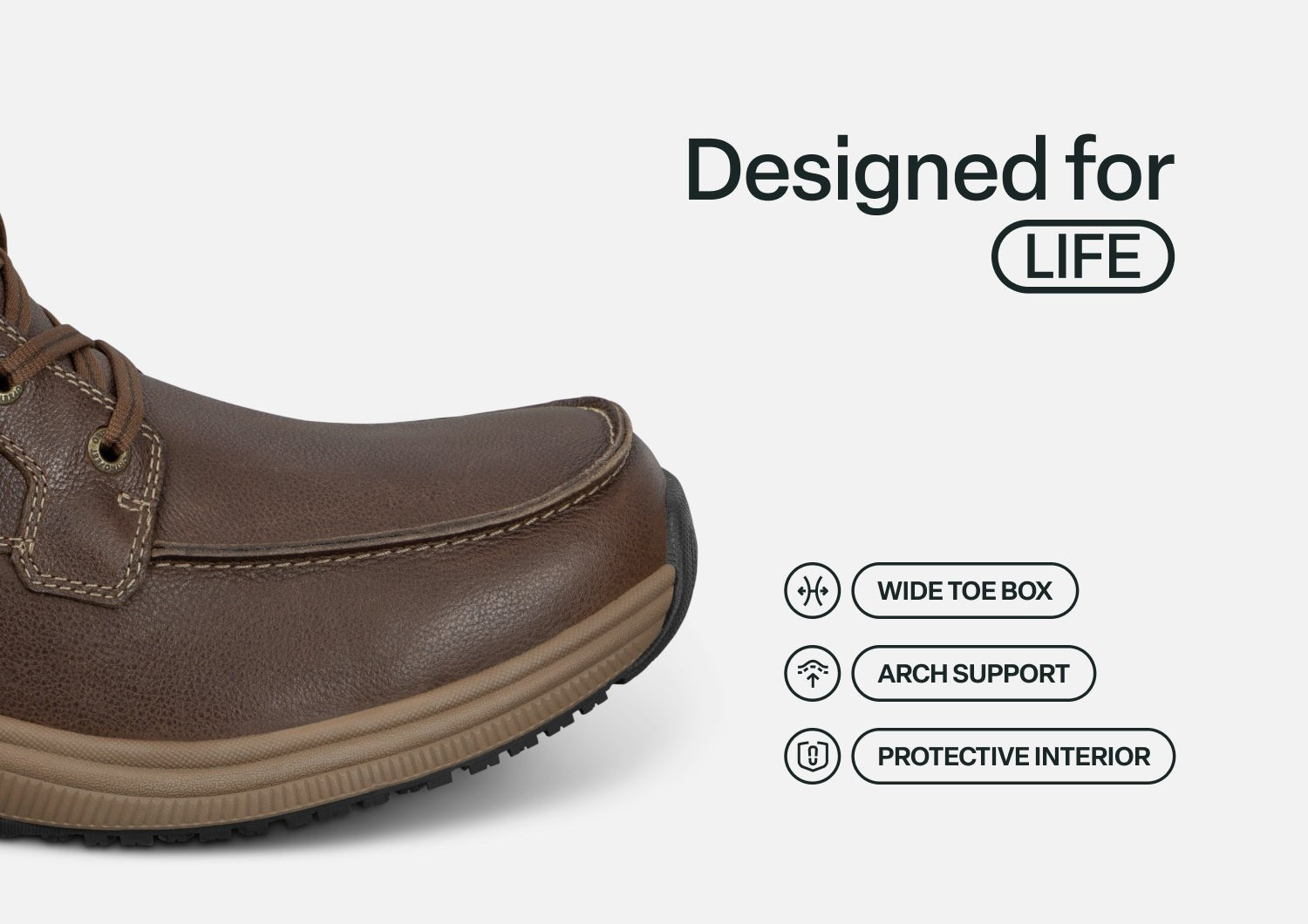 Orthofeet Verno Hands-Free - Brown - Feature Detail - 4