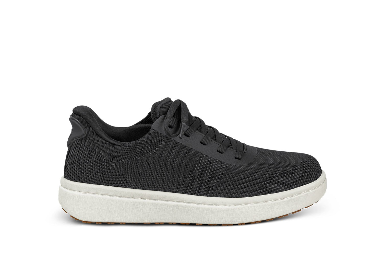 Orthofeet Wander Hands-Free Knit Women's Sneaker - Black - Product View - 1