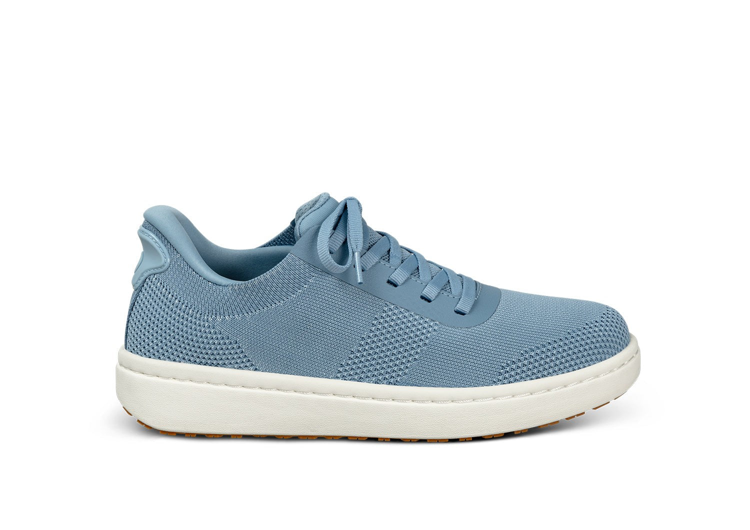 Orthofeet Wander Hands-Free Knit Women's Sneaker - Blue - Product View - 1