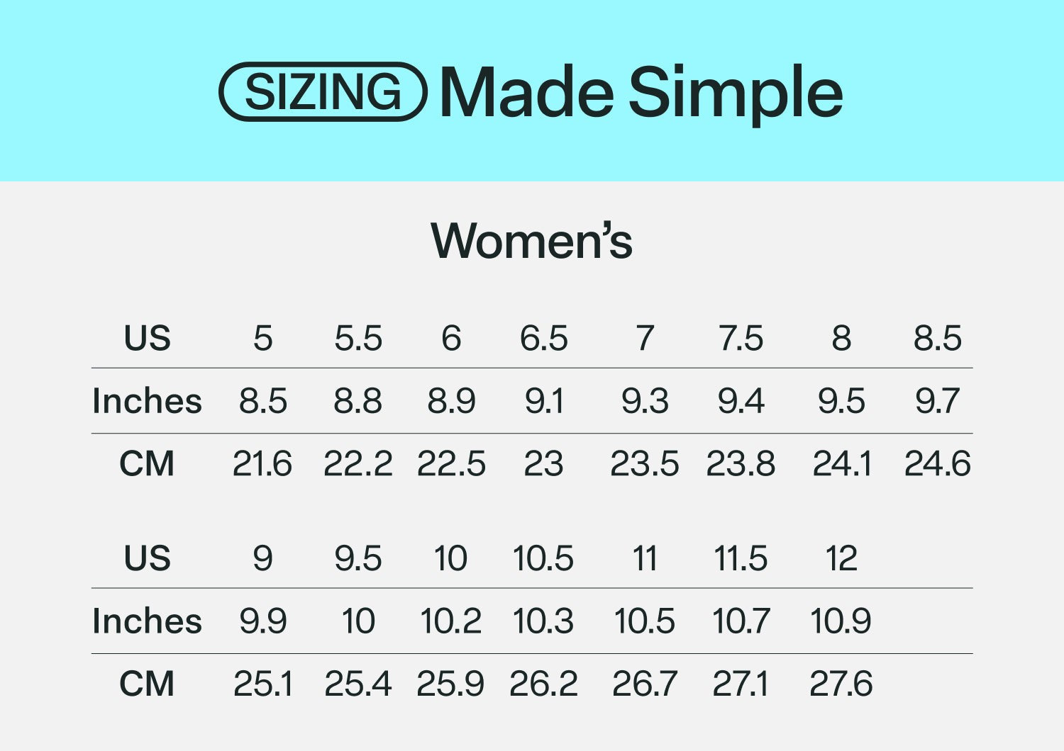 Orthofeet Wander Hands-Free Supportive Women's Sneakers - Lifestyle - Shoe Size Chart - 3