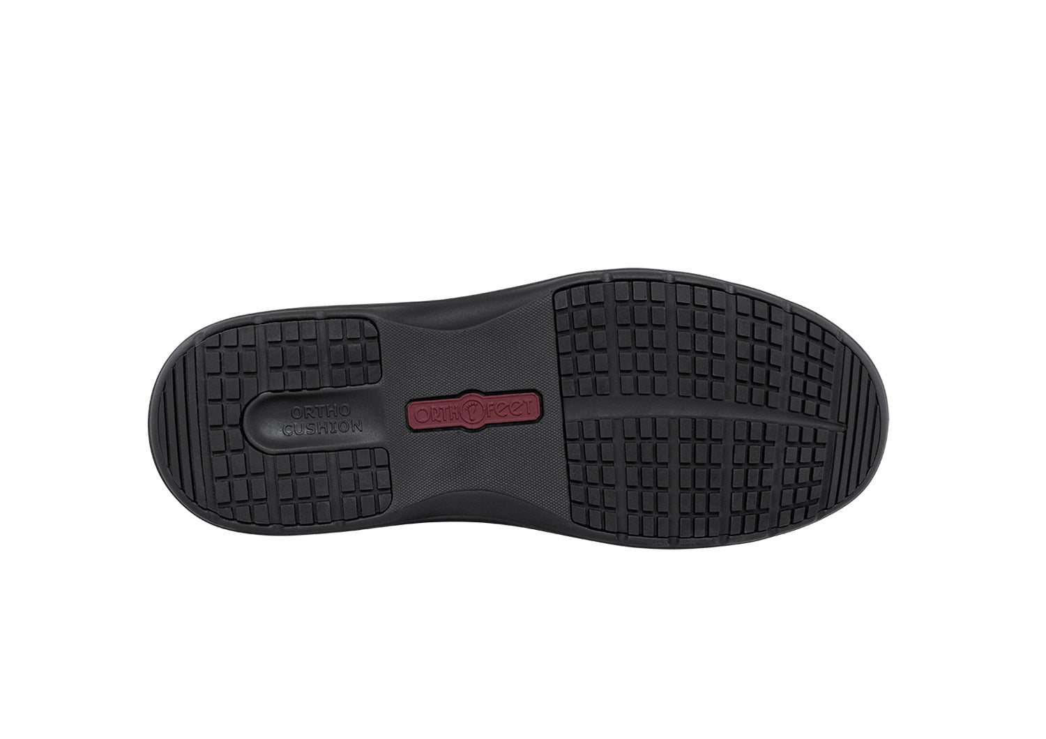 Orthofeet Xavier Hands-Free Men's Casual - Black - Sole View - 6