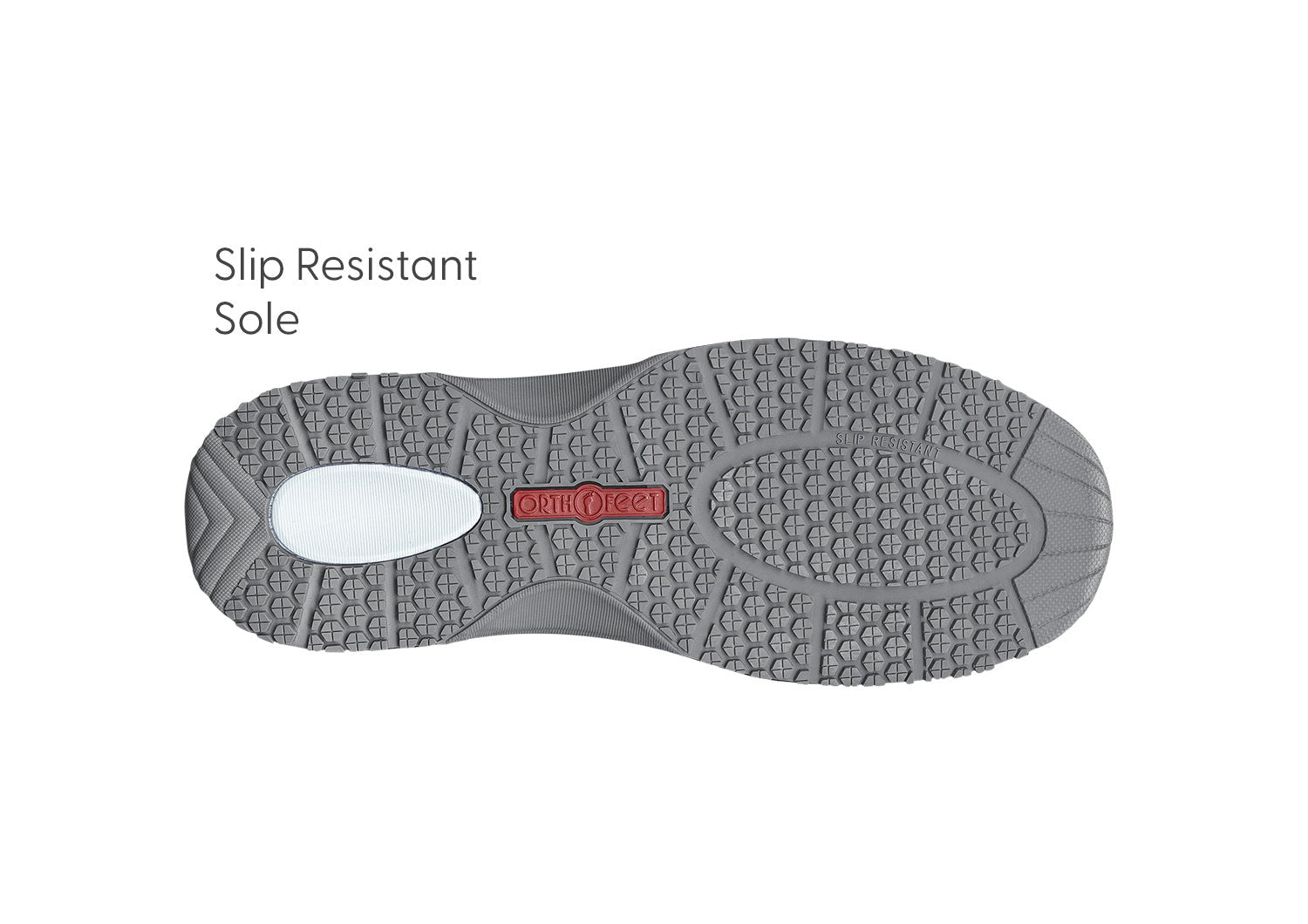 Orthofeet Yari Hands-Free Men's Sneakers - Gray - Sole View - 6