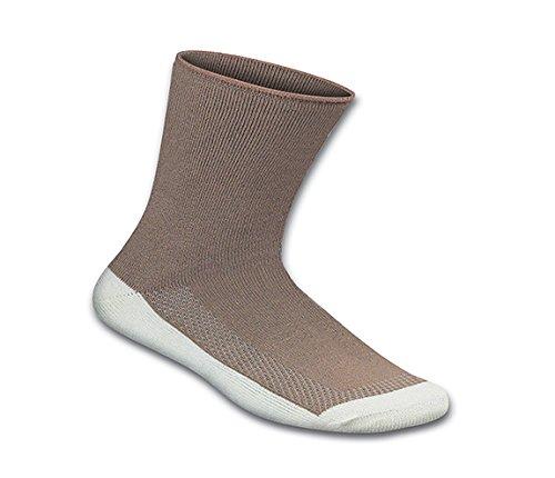 Orthofeet Extra Roomy Diabetic Socks - 3 Pack - Brown