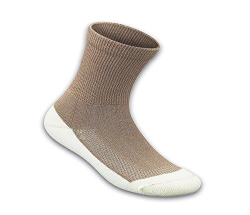 Orthofeet Padded Sole - Diabetic Socks - 3 pack - Brown