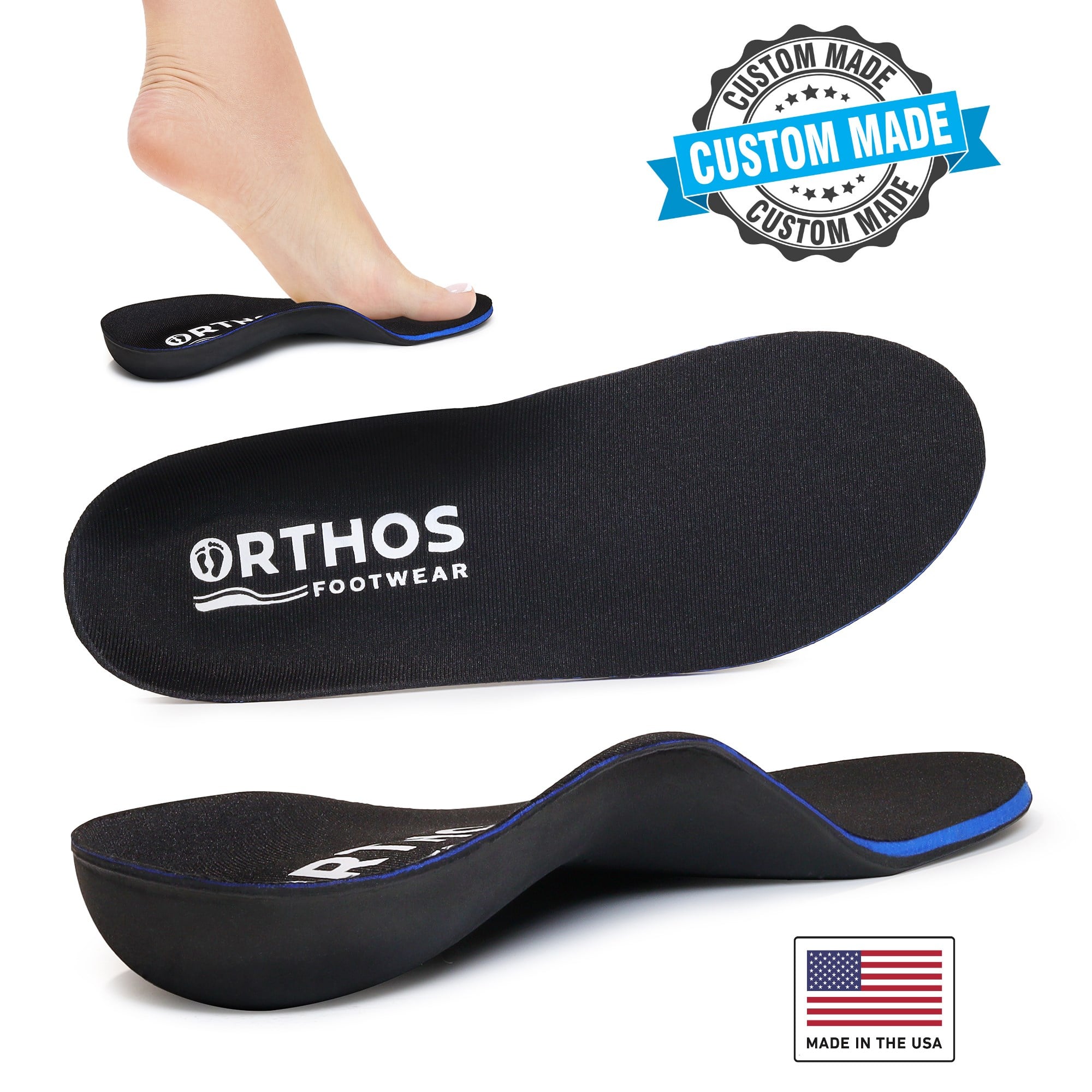 ORTHOS Custom Made Orthotic Shoe Insoles for Active Footwear in Active-Plus Orthotics