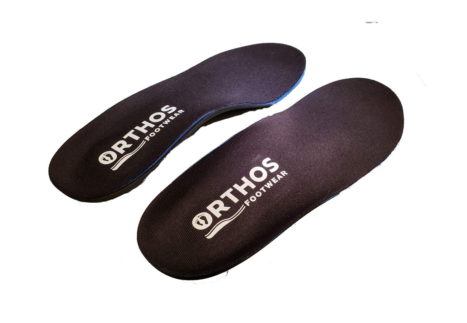 ORTHOS Footwear Replacement Orthotic Insoles Full Length - full Black - Fabric
