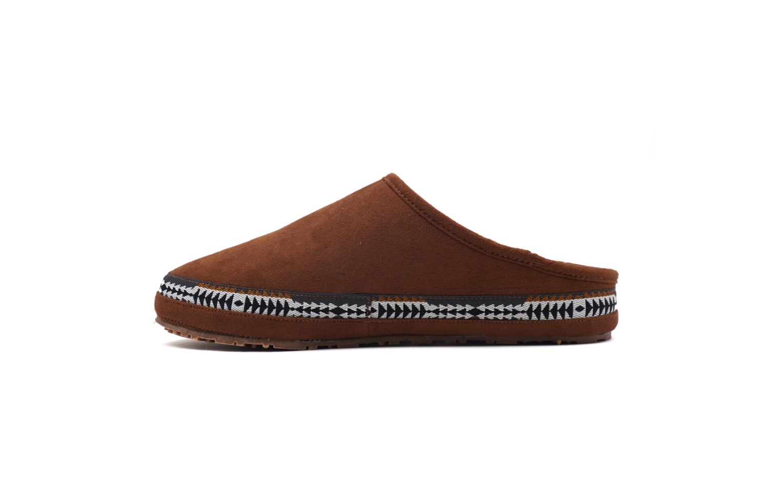 Pendleton Men's Porch Mule Washable Microsuede Slipper - Caramel Cafe - Medial Side