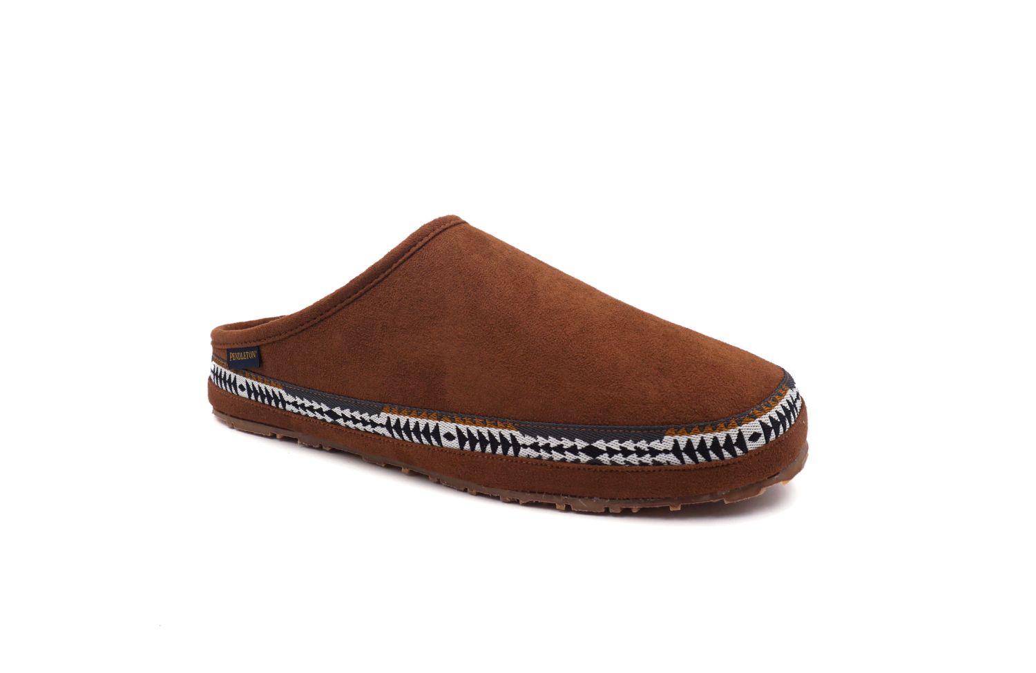 Pendleton Men's Porch Mule Washable Microsuede Slipper - Caramel Cafe - Angle