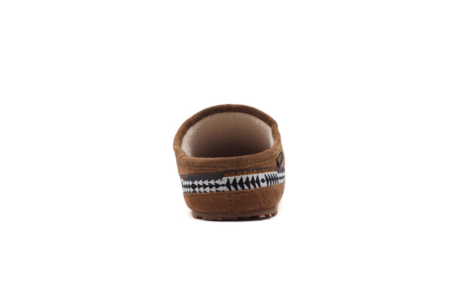 Pendleton Men's Porch Mule Washable Microsuede Slipper - Toasted Coconut - Front