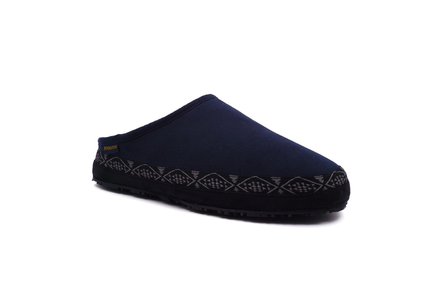 Pendleton Men's Porch Mule Washable Microsuede Slipper - Navy - Angle