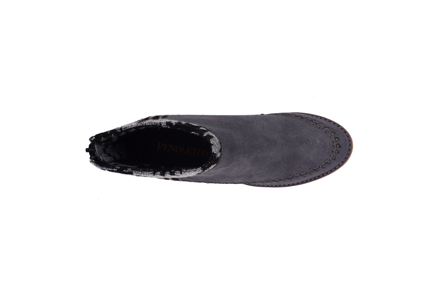 Pendleton Women's Arago Zip Wedge Wool &amp; Waterproof - Steel Gray - Top