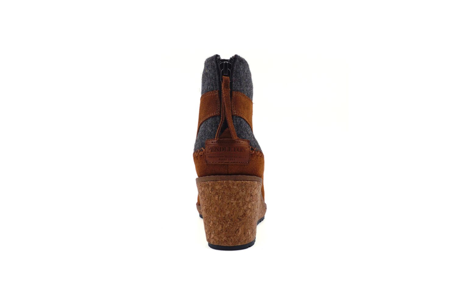 Pendleton Women's Arago Zip Wedge Wool &amp; Waterproof - Caramel Cafe - Front