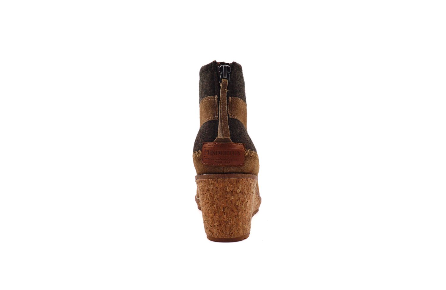 Pendleton Women's Arago Zip Wedge Wool &amp; Waterproof - Toasted Coconut - Front