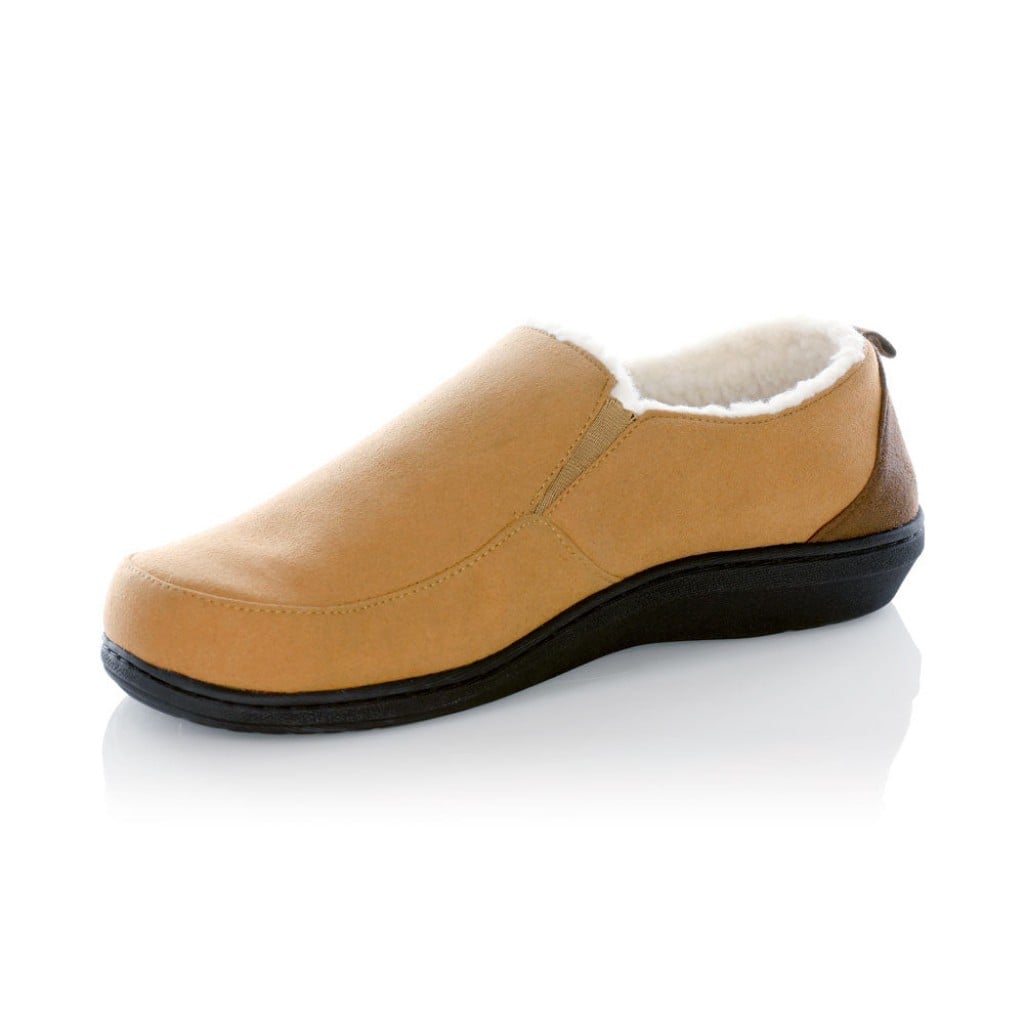 PowerStep ArchWear Twin-Gore Slippers Men's Orthotic Slippers - Light Brown - Product View - 4