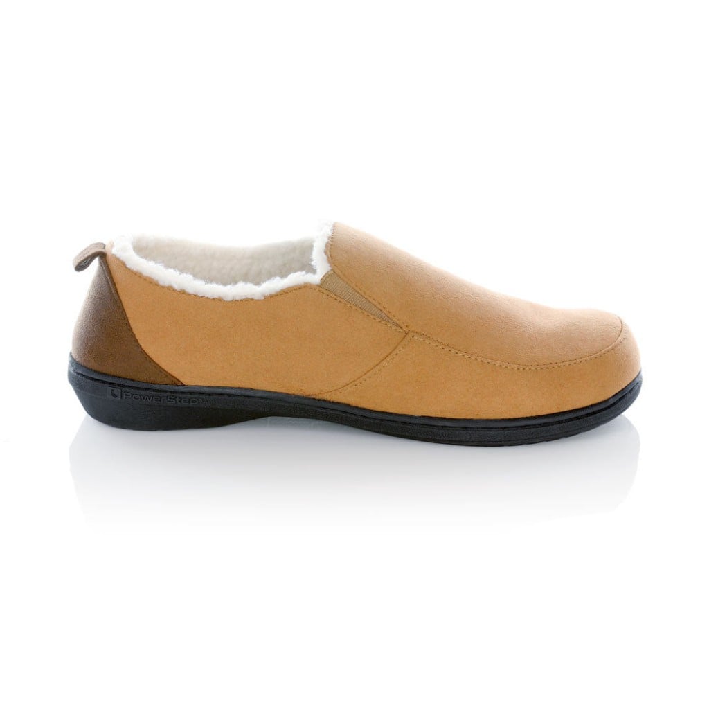 PowerStep ArchWear Twin-Gore Slippers Men's Orthotic Slippers - Light Brown - Product View - 5