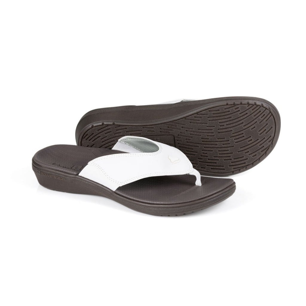 PowerStep ArchWear Women's Sandals - White/brown - Product View - 5