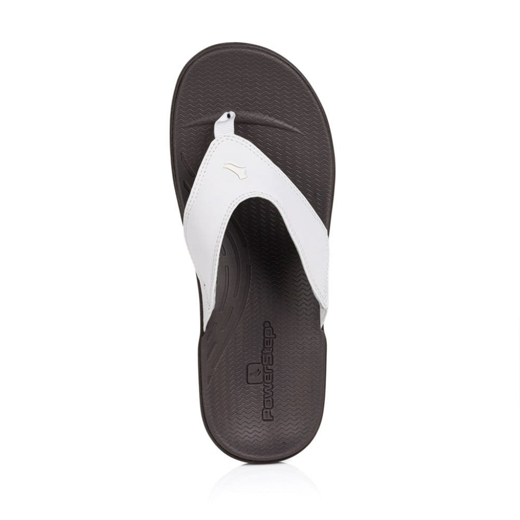 PowerStep ArchWear Women's Sandals - White/brown - Product View - 6