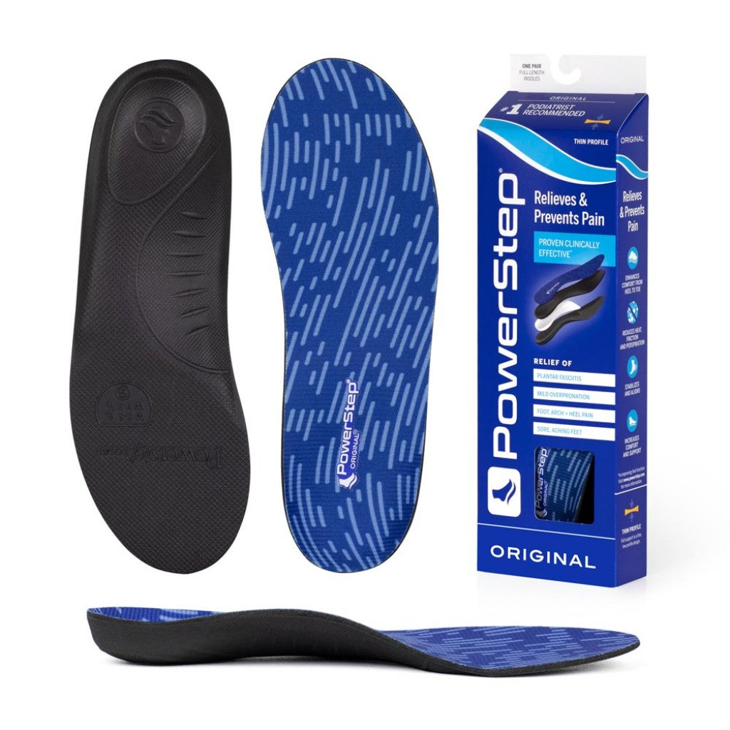 PowerStep Original Insoles Neutral Arch Orthotic Insoles - Black - Product View - 1