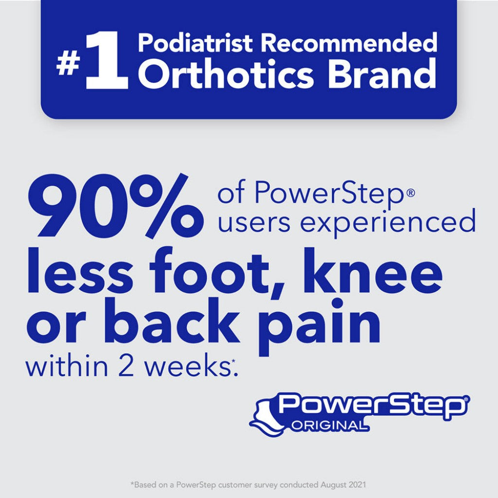 PowerStep Original Insoles Neutral Arch Orthotic Insoles - Black - Product View - 2